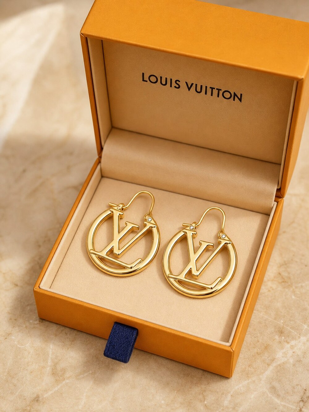 Louis Vuitton Signature Earrings Style 1 | New with Box - Picture 4 of 9